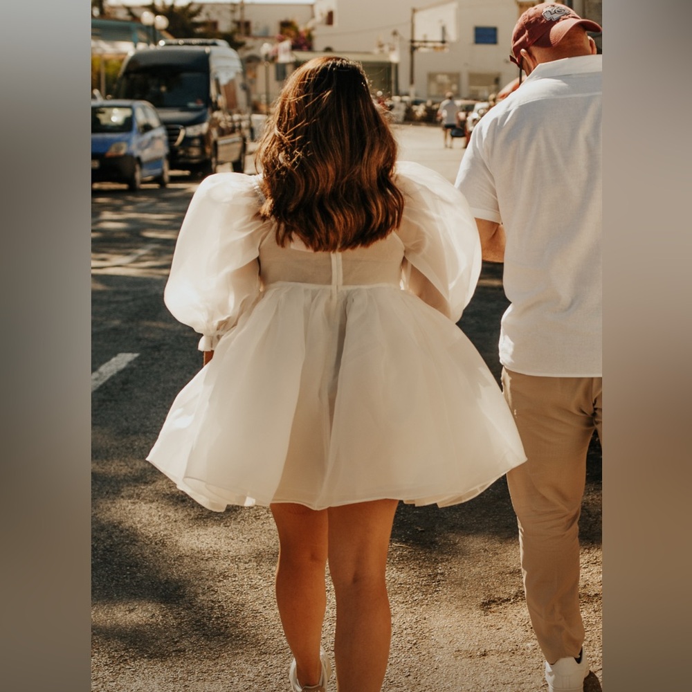 Selkie Puff Dress in Ivory